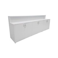 Reception Counter - Type 5 - White F-RC105-WH